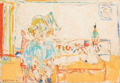Jacques et la nature morte, olio su tela, 1956