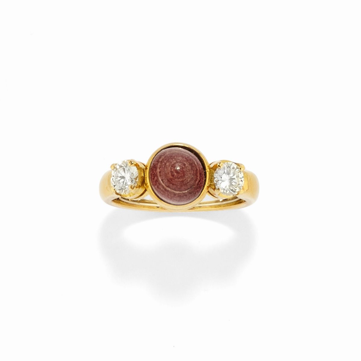 Parure con perle naturali Scallop, oro giallo 18k