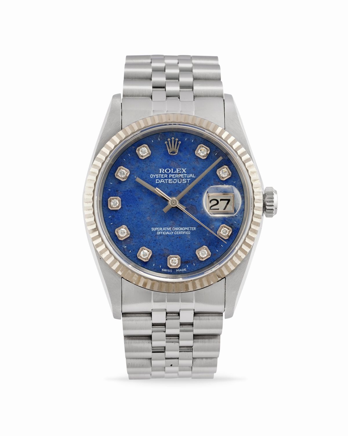 Rolex datejust sodalite dial hot sale