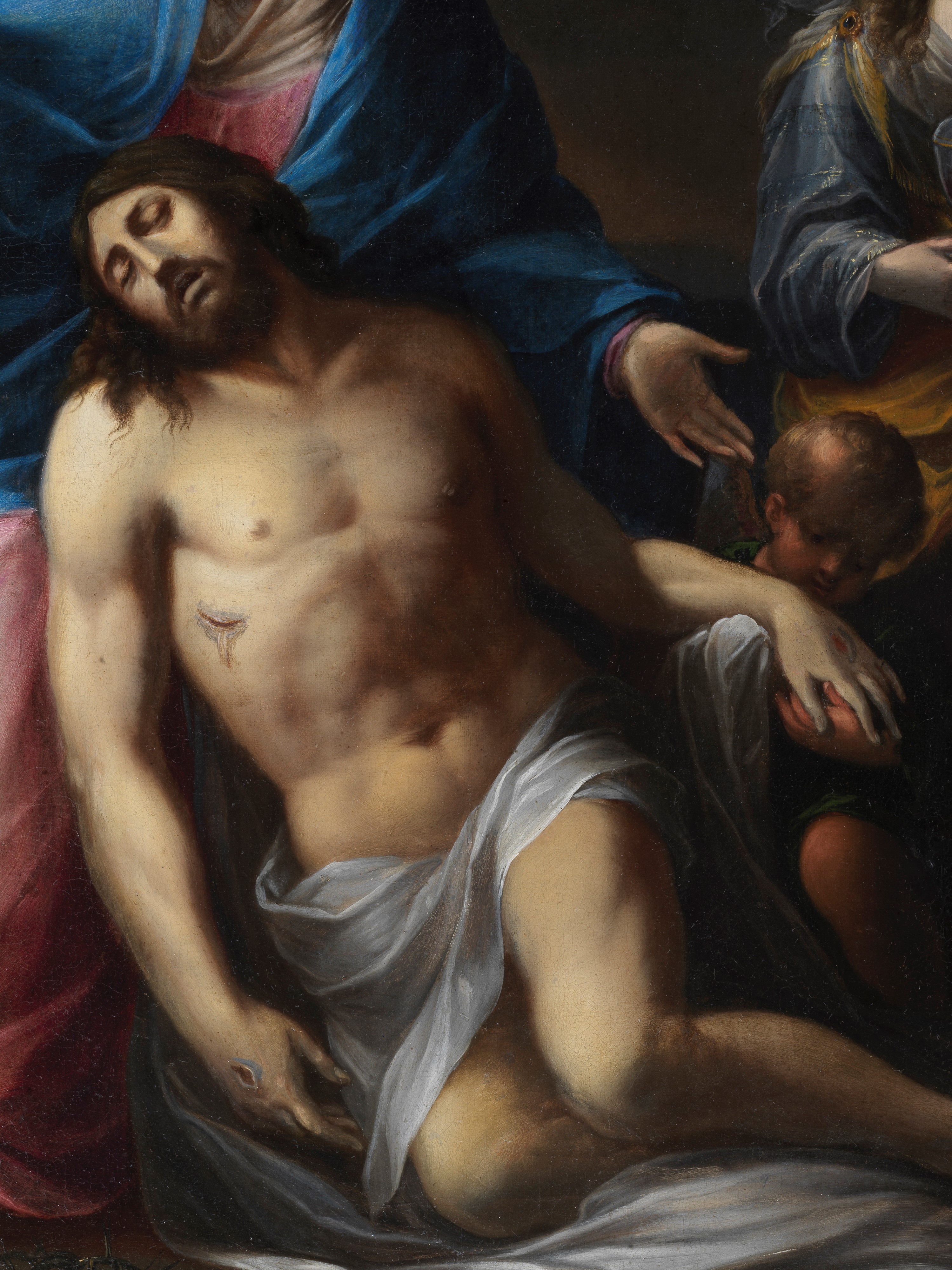 Scuola Dell'italia Centrale, Secolo XVII - Pietà con Due Sante
