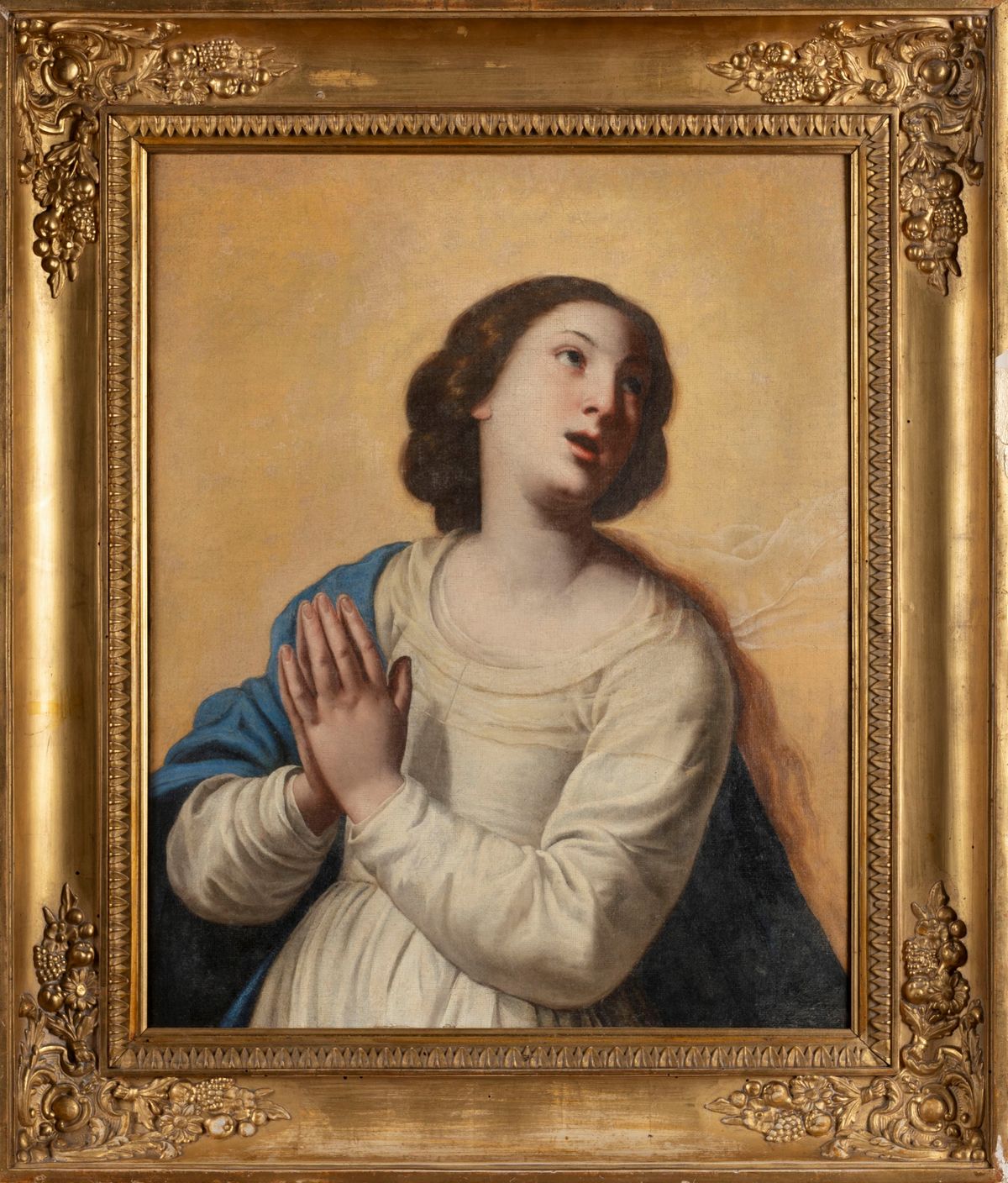 Scuola Napoletana, Secolo XVII - Scuola napoletana, Madonna in preghiera, olio su tela