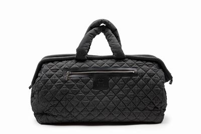 Coco, Bag da viaggio Coco Cocoon Sport in tela denim grigia