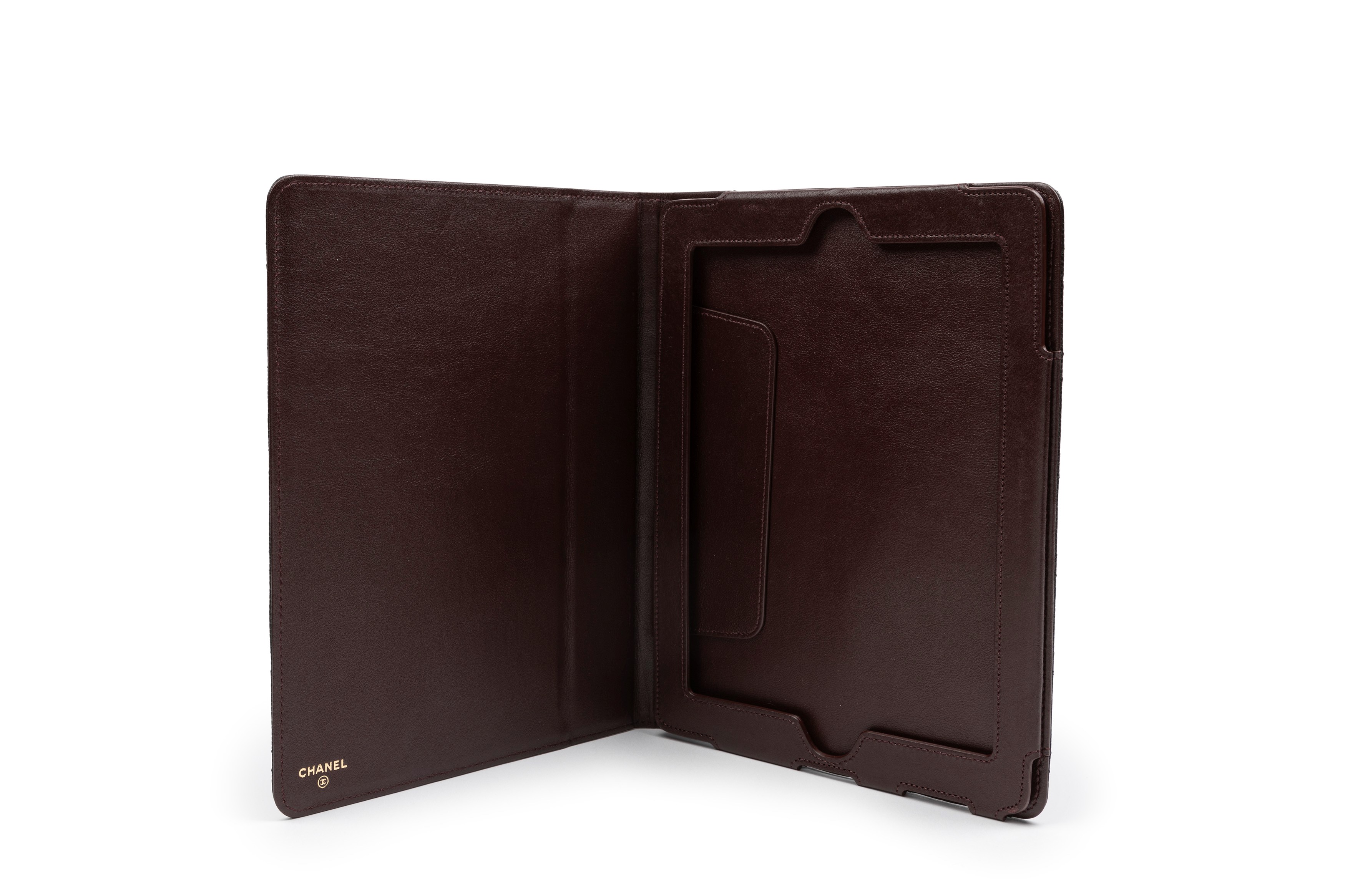 Chanel - Porta iPad in pelle caviar nera, 2012