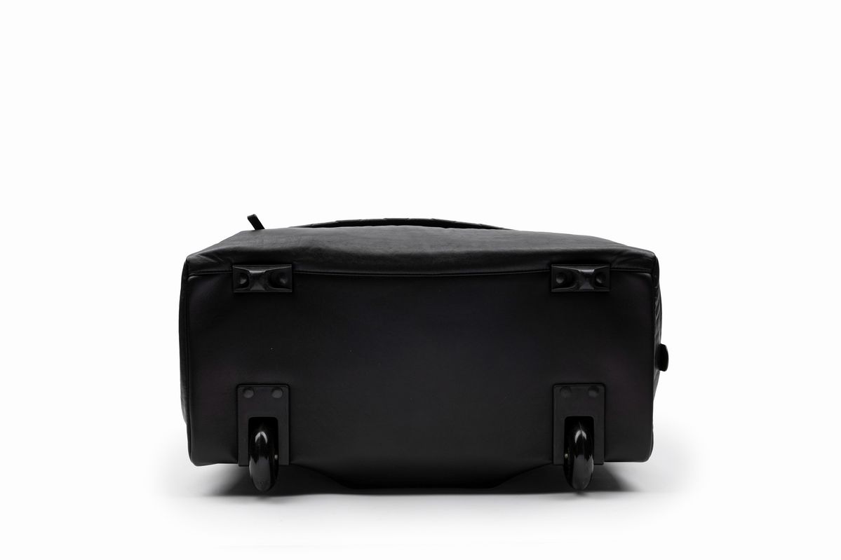 Chanel - Trolley da viaggio in pelle nera, 2011