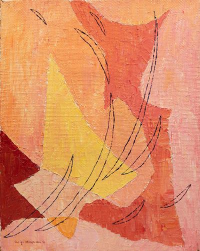 Composizione, olio su tela (1956)