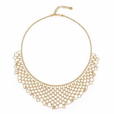 Collana in oro rosa 18k con diamanti taglio brillante, peso totale ct 4,26