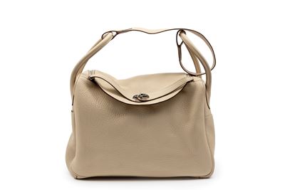 Borsa Lindy, pelle togo color foin con dettagli in palladio, 2008