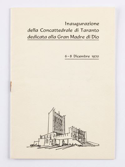 Invito all'inaugurazione della Concattedrale di Taranto, 1970