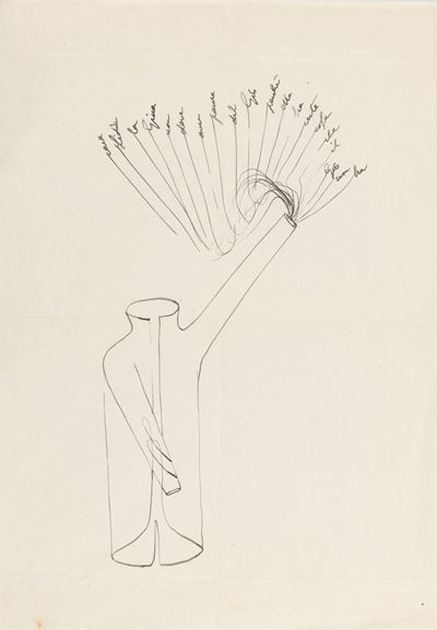 Calligramma, inchiostro su carta