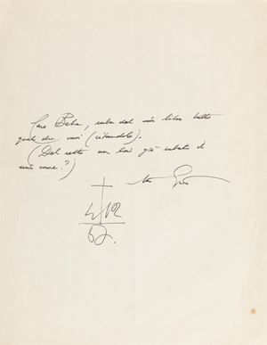 Ponti Gio - Lettera
