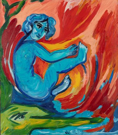 Angelo, olio su tela, 1987