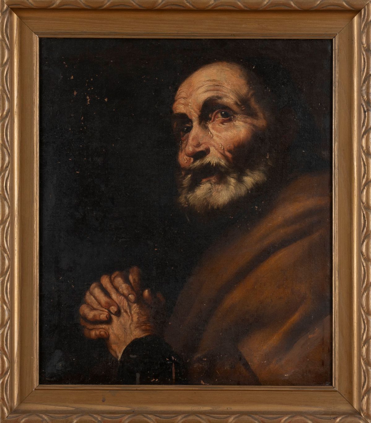 Scuola Napoletana, Secolo XVII - Scuola napoletana, San Pietro - olio su tela