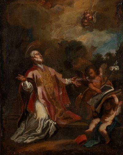 Guido Reni, San Filippo Neri, olio su tela