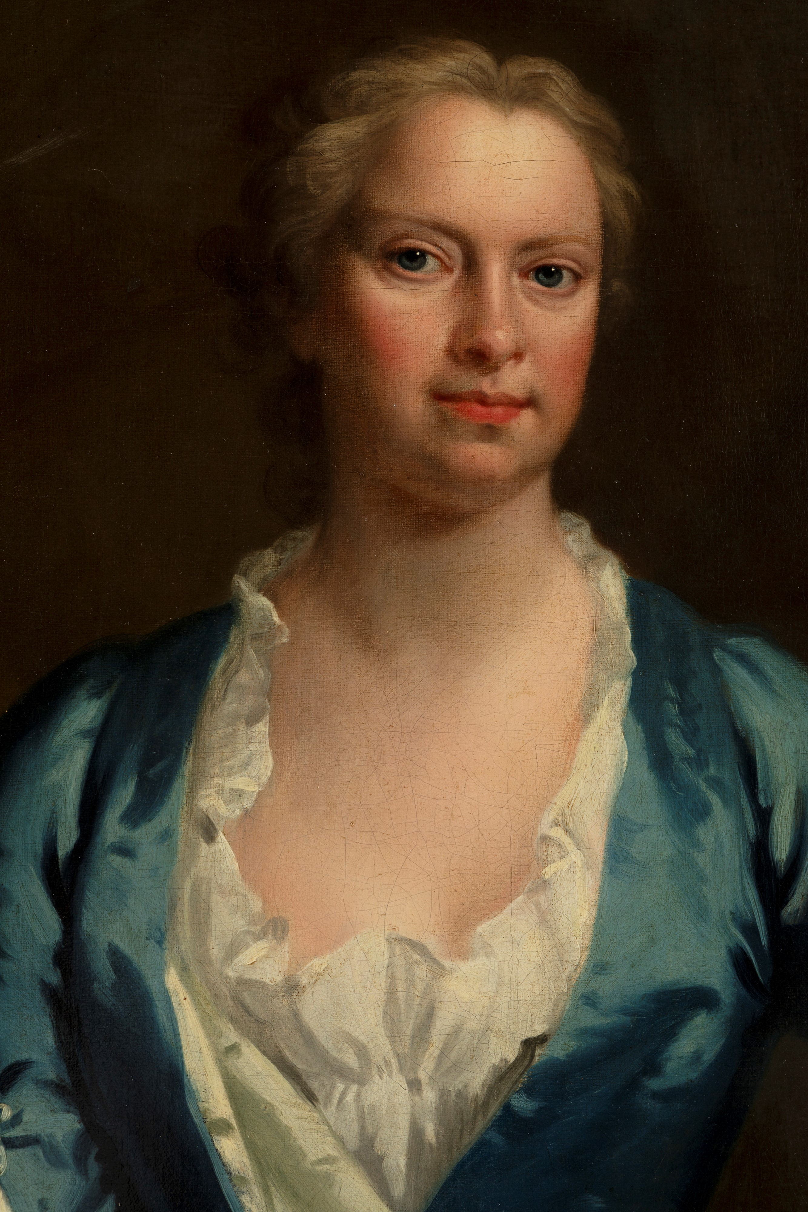 Scuola Inglese, Secolo XVIII - Scuola inglese, XVIII secolo, Ritratto di Lady Frederick con il di...