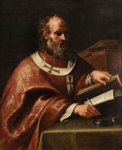 Autore non identificato, San Gregorio, olio su tela