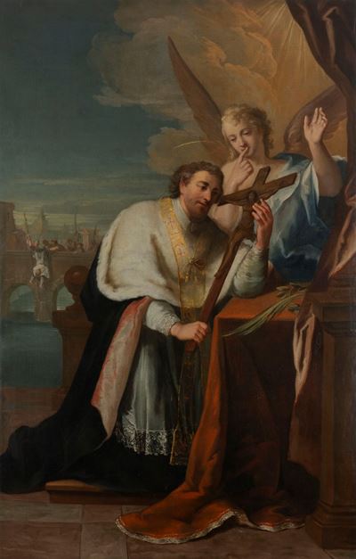 San Giovanni Nepomuceno, olio su tela
