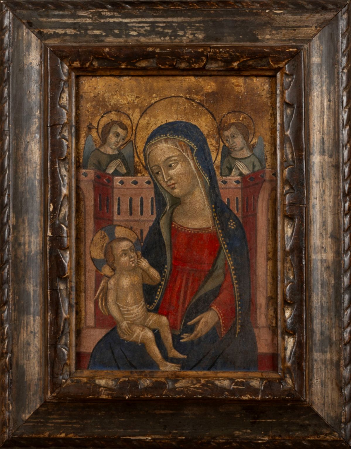 Imitatore di Giotto - Autore Ignoto, Madonna con Bambino e Angeli, tempera su tavola