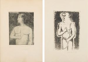 Lotto composto da 02 acquaforti