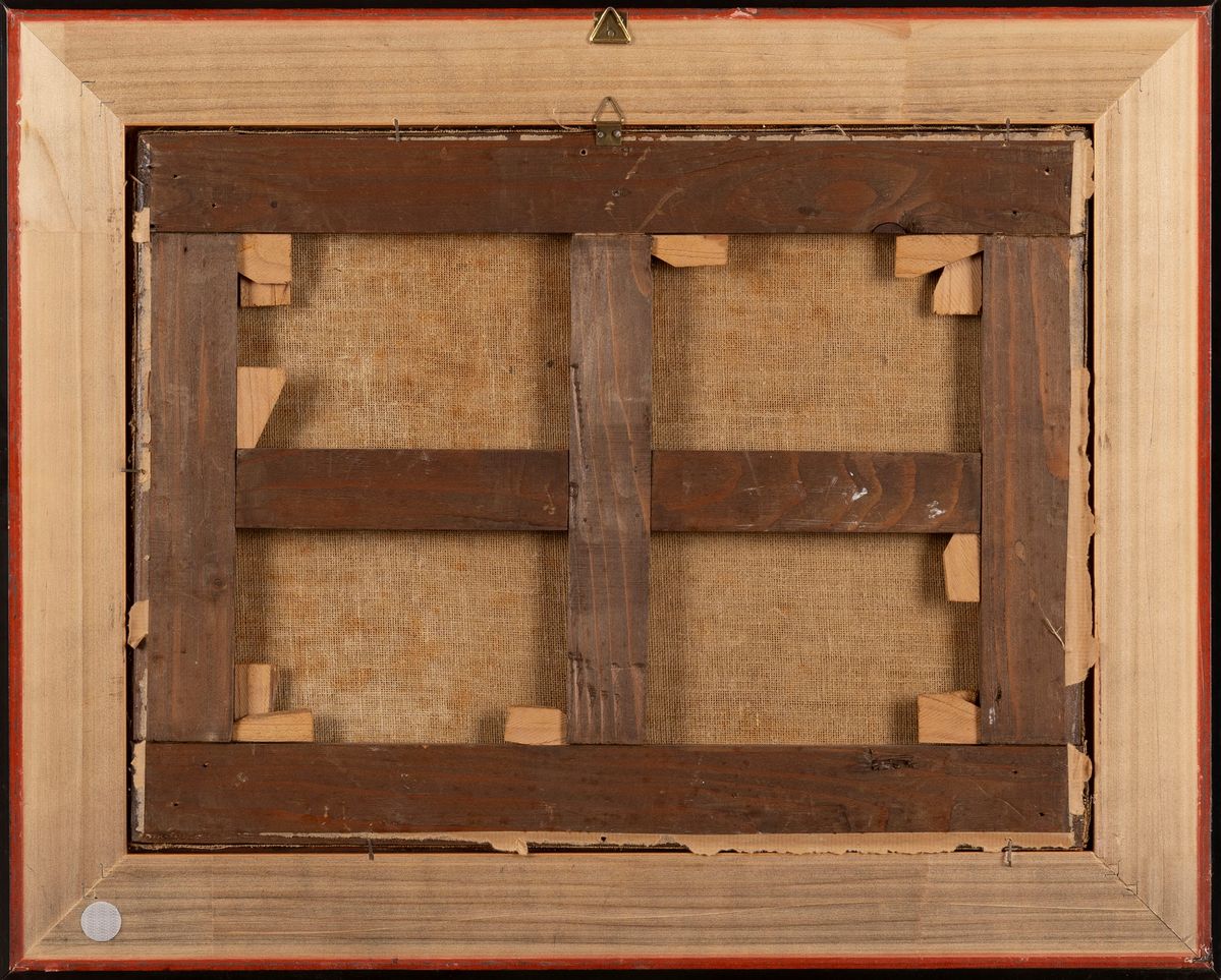 Scuola Napoletana, Secolo XVII - Autore sconosciuto, Adorazione del vitello d'oro, olio su tela