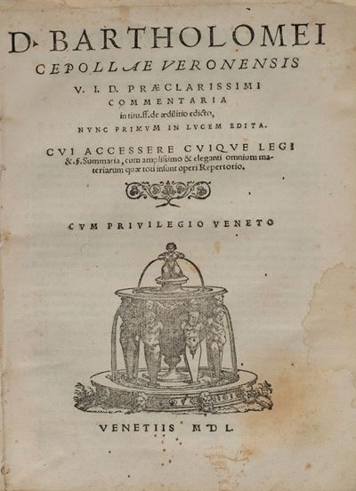 Commentaria in Tit.ff.de Aedilitio Edicto Nunc Primum in Lucem Editacommentaria in Tit.ff.de Aedi...
