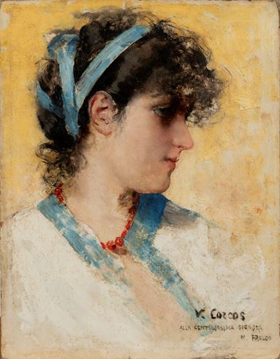 Per l'onomastico di Marzia, olio su cartone