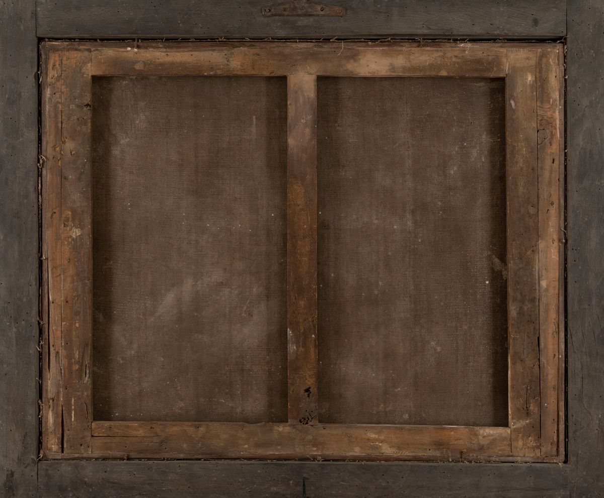 Scuola Italiana, Secolo XIX - Autore non identificato, Paesaggio con capriccio architettonico e a...