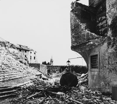 Terremoto nel Friuli - stampa vintage alla gelatina ai sali d'argento