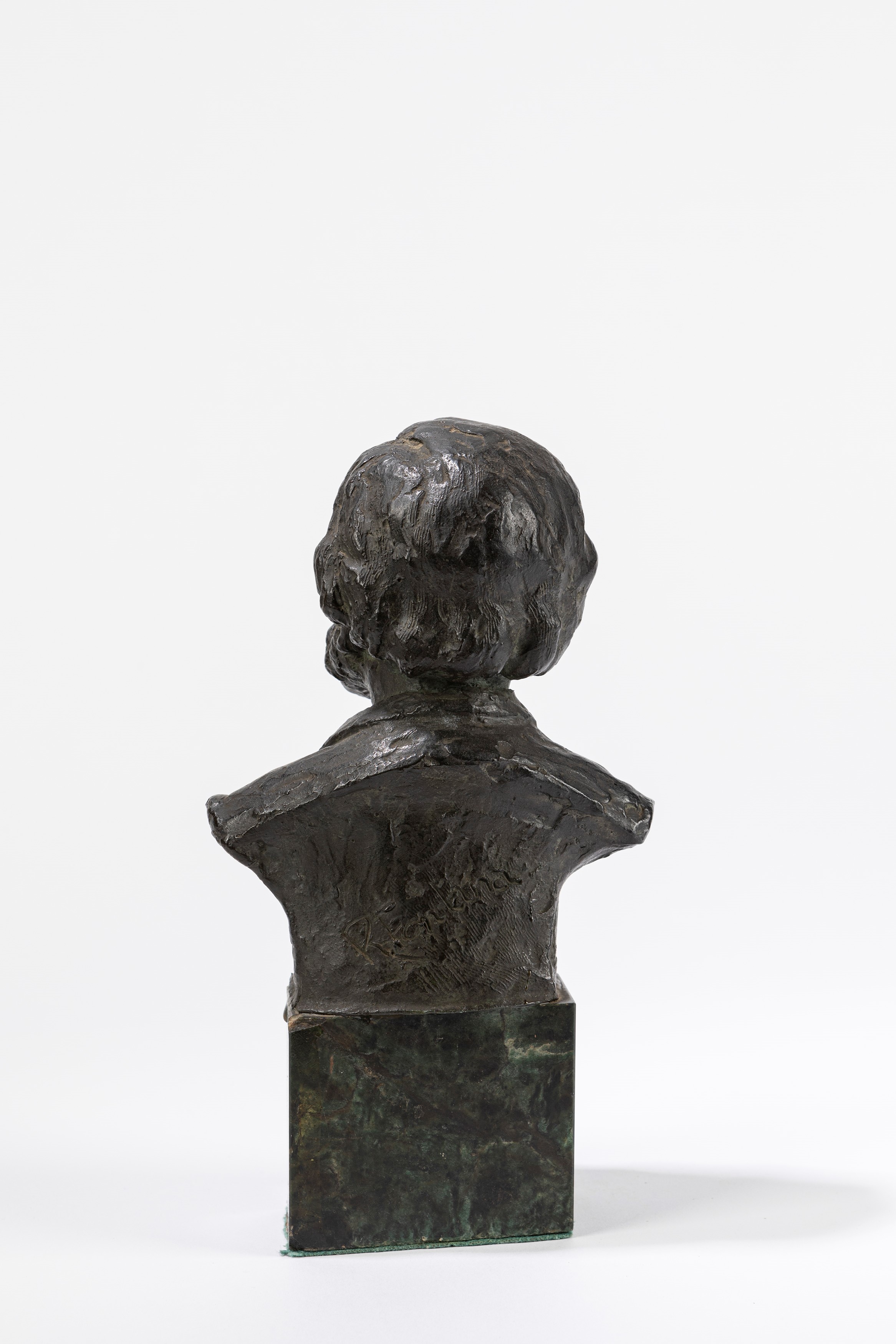 Roberto Fontana - Busto di Giuseppe Verdi, scultura in bronzo su base in marmo