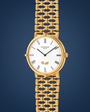 Calatrava 3821/1 personalized for Fininvest Group with Silvio Berlusconi signature