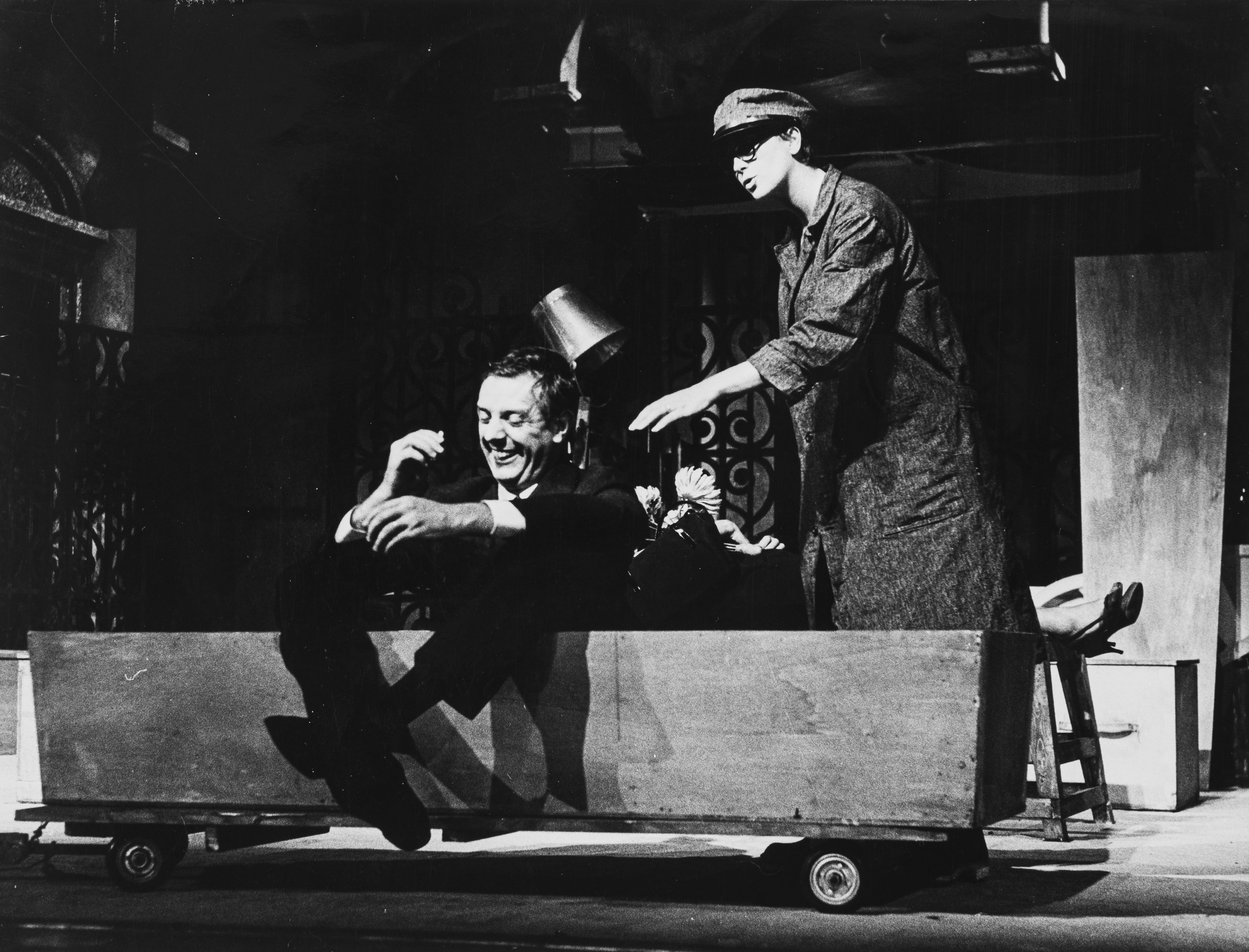 Anonimo - Dario Fo e Franca Rame, Due stampe vintage alla gelatina ai sali d'argento