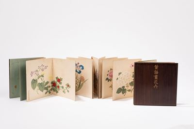 Libro in legno inciso e carta con calligrafie, Cina, Repubblica di Cina (1912-1949)