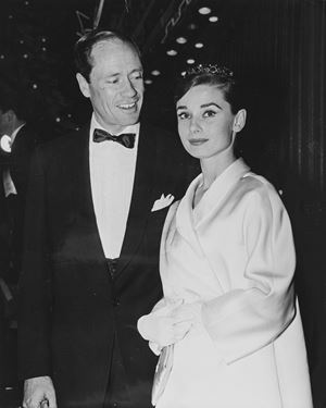 Audrey Hepburn with her husband Mel Ferrer