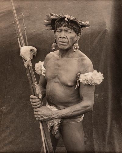 Yawalapiti Man With Speared Fish