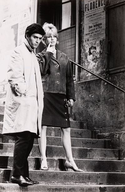 Brigitte Bardot e Samy Frey, 'La vèrité', Stampa vintage alla gelatina ai sali d'argento