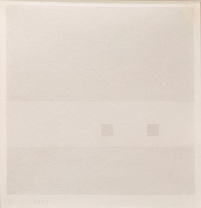 Senza titolo (grafite e acquarello su carta, 1969)