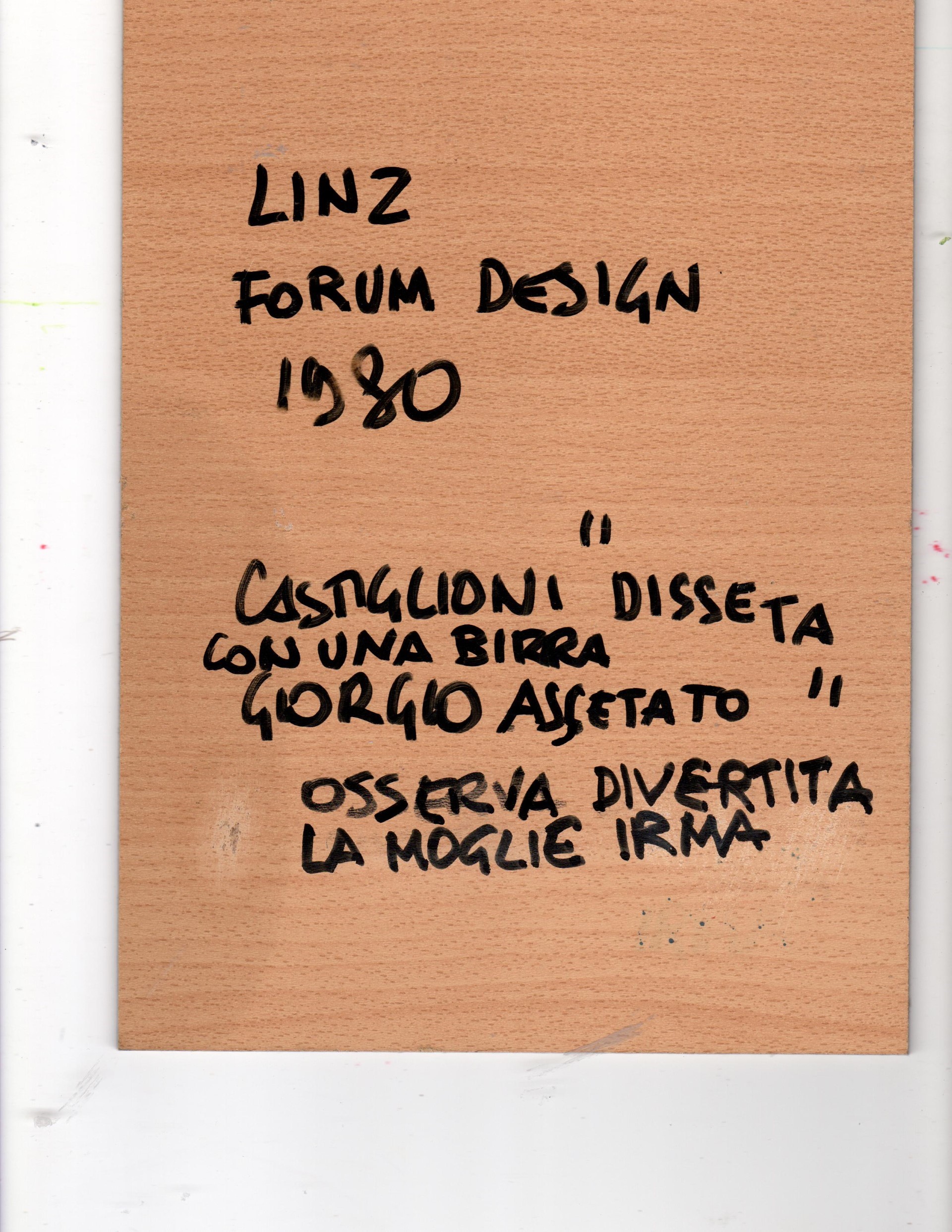 Achille Castiglioni - No 10 anni pesanti ma 10 anni di peso!, ferro, 1980