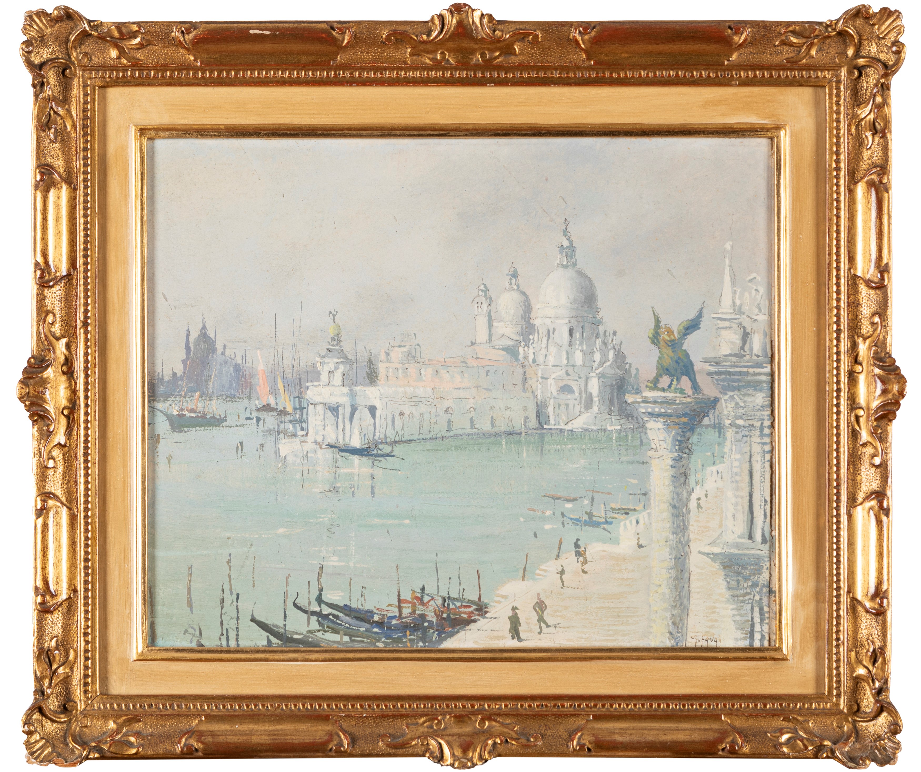 Gennaro Favai - Venezia, Mattino Grigio Visto dal Palazzo Ducale