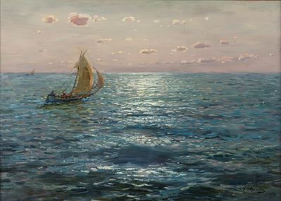 Marina, olio su compensato