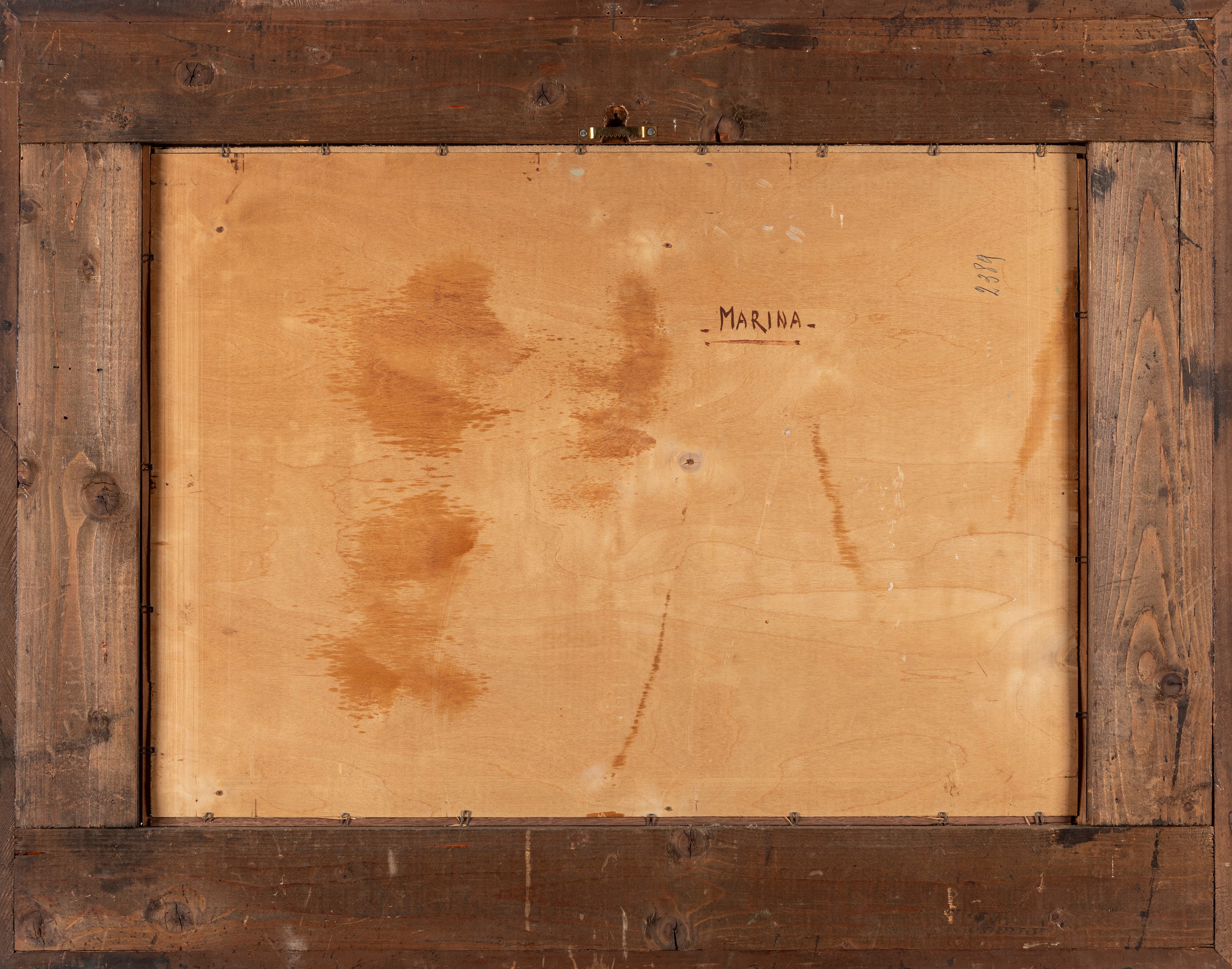 Federico Morello - Marina, olio su compensato