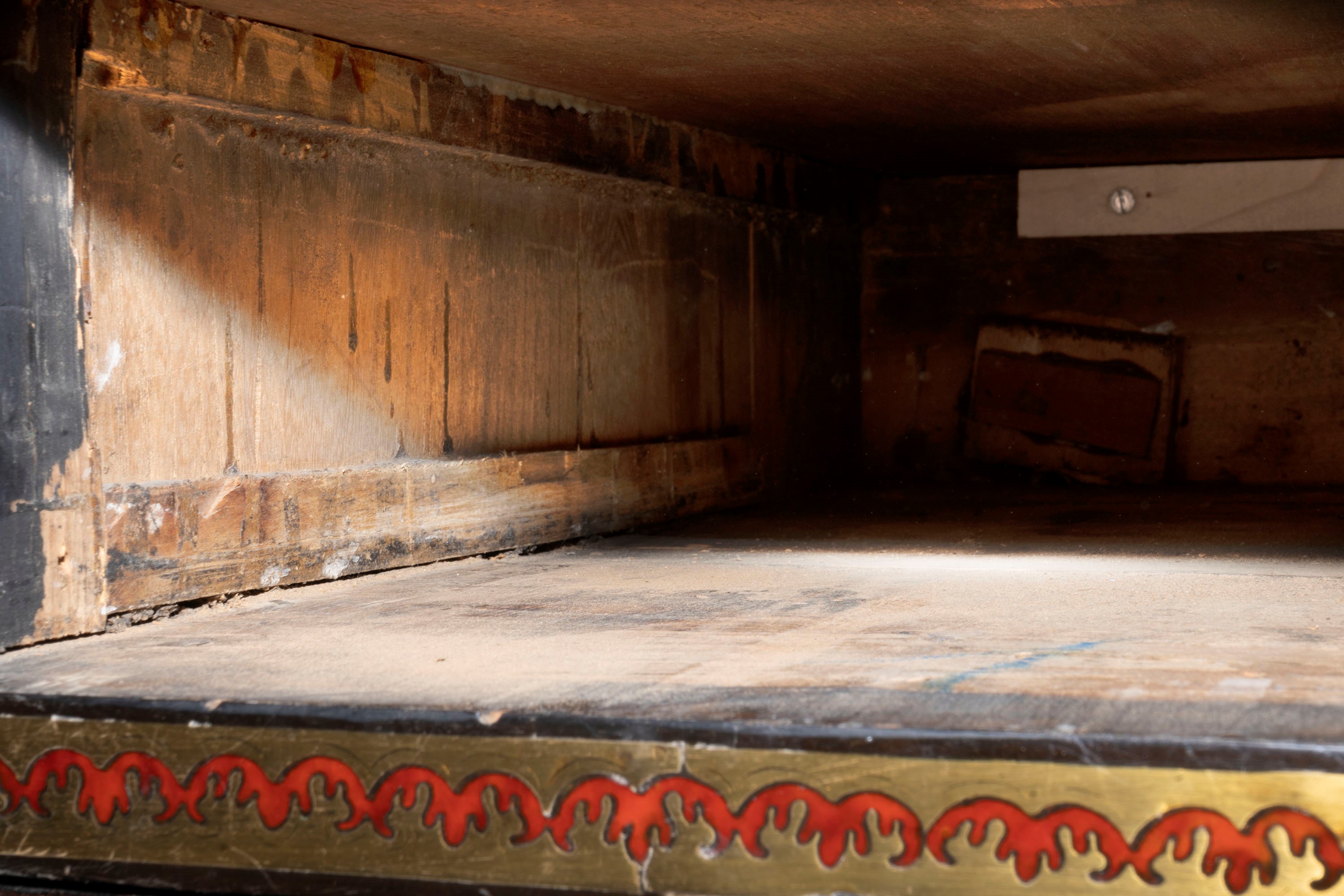 ☼ Importante Scrivania Mazzarino Boulle da Muro, Finemente Intarsiata in Ottone e Tartaruga, Fine...