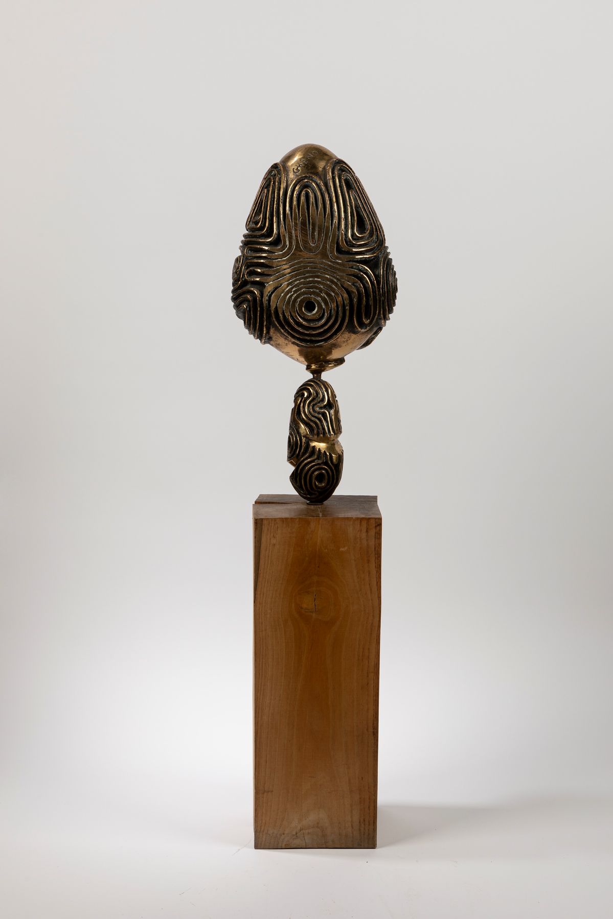 Luigi Gheno - Scultura in bronzo dorato