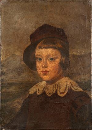Scuola spagnola - Portrait of a young boy