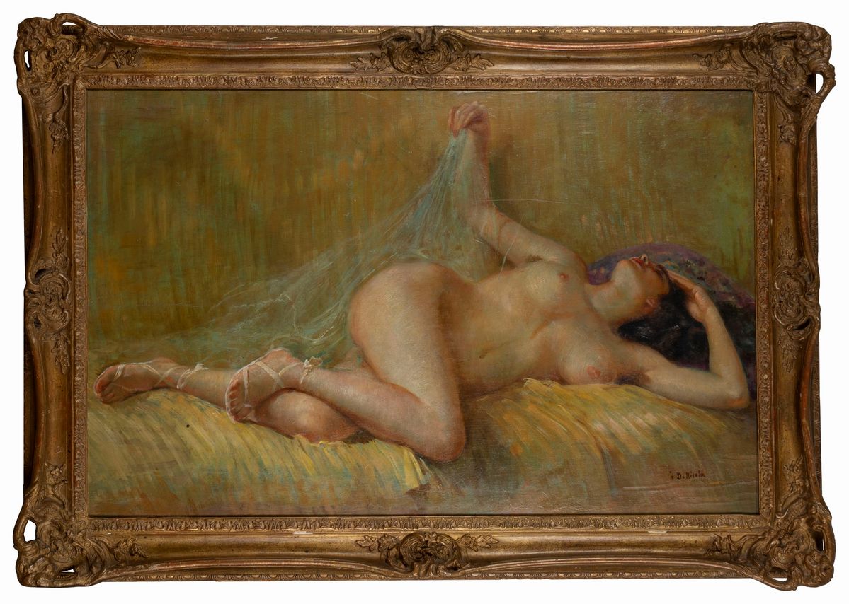 Francesco De Nicola - Voluttà - olio su legno