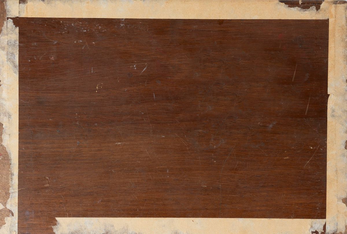 Carlo Striccoli - La mungitura, olio su tavola