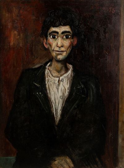 Senza titolo, olio su tela, 1955