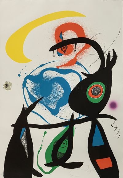 Oda a Joan Mirò, litografia a colori, es. 38/75