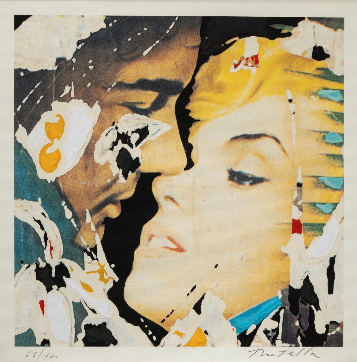 Mimmo Rotella - Marilyn, i volti - 10 serigrafie a colori e collage, edizione 68/100