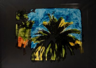Senza titolo, smalto su tela emulsionata, 1976-1979