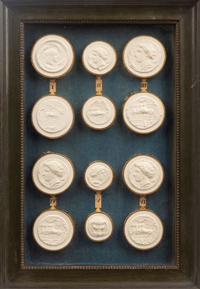 Dodici Calchi di Cammei in Gesso, Secolo XIX