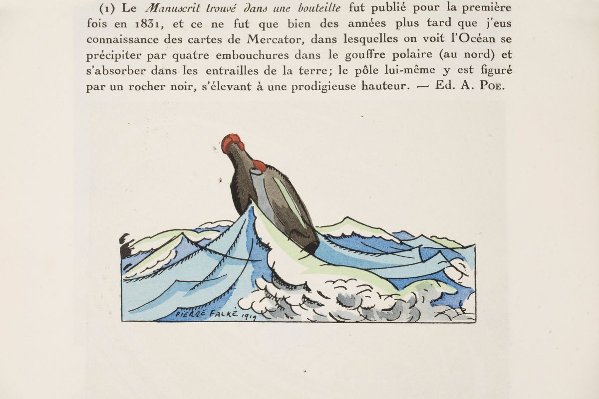 Manuscrit Trouvé Dans Une Bouteille. Traduit Par Charles Baudelaire. Vignettes Originales En Coul...